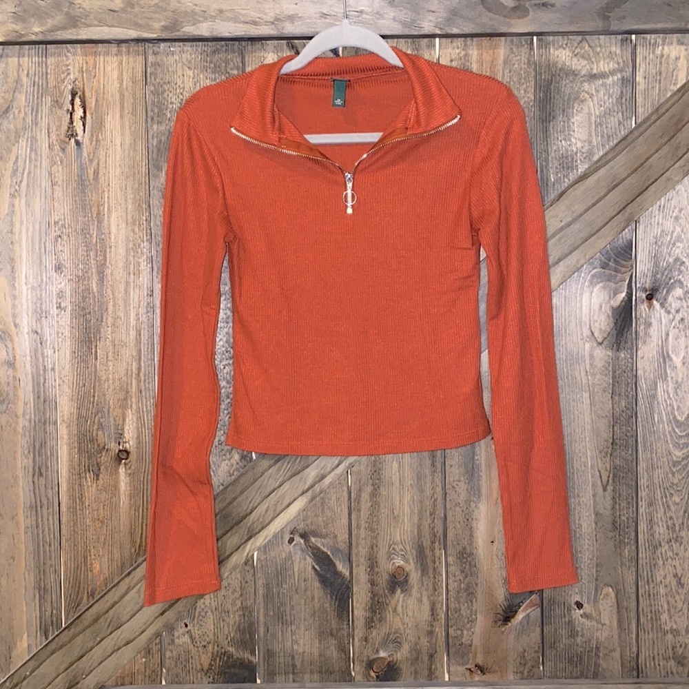 Wild Fable Waffle-Knit Quarter Zip-Up‎